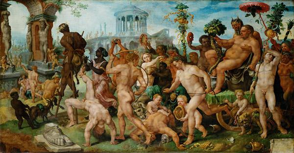 Maarten van Heemskerck Triumphzug des Bacchus oil painting image